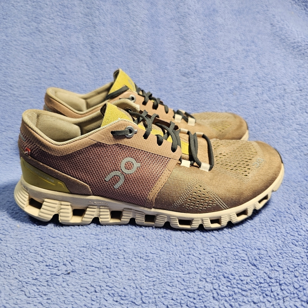 On Running Women's Sneakers in Tan, Olive Green, Yellow